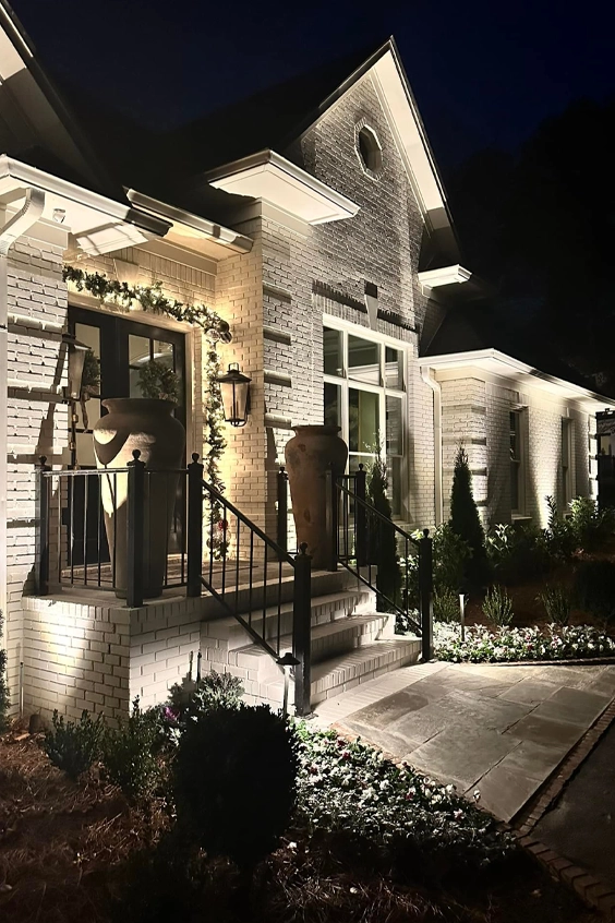 outdoor lighting installation